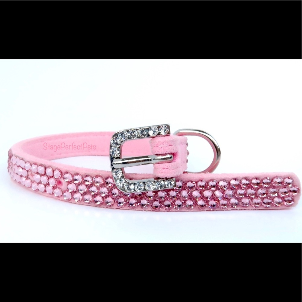 Pink Swarovski XS Pet Collar